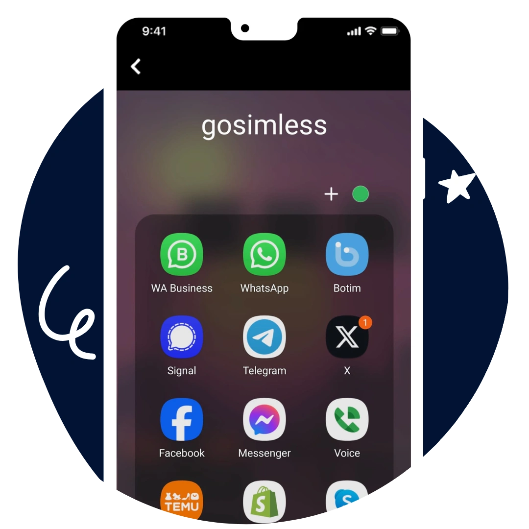 Access Botim with a virtual mobile number from gosimless. Available in the UK and USA.