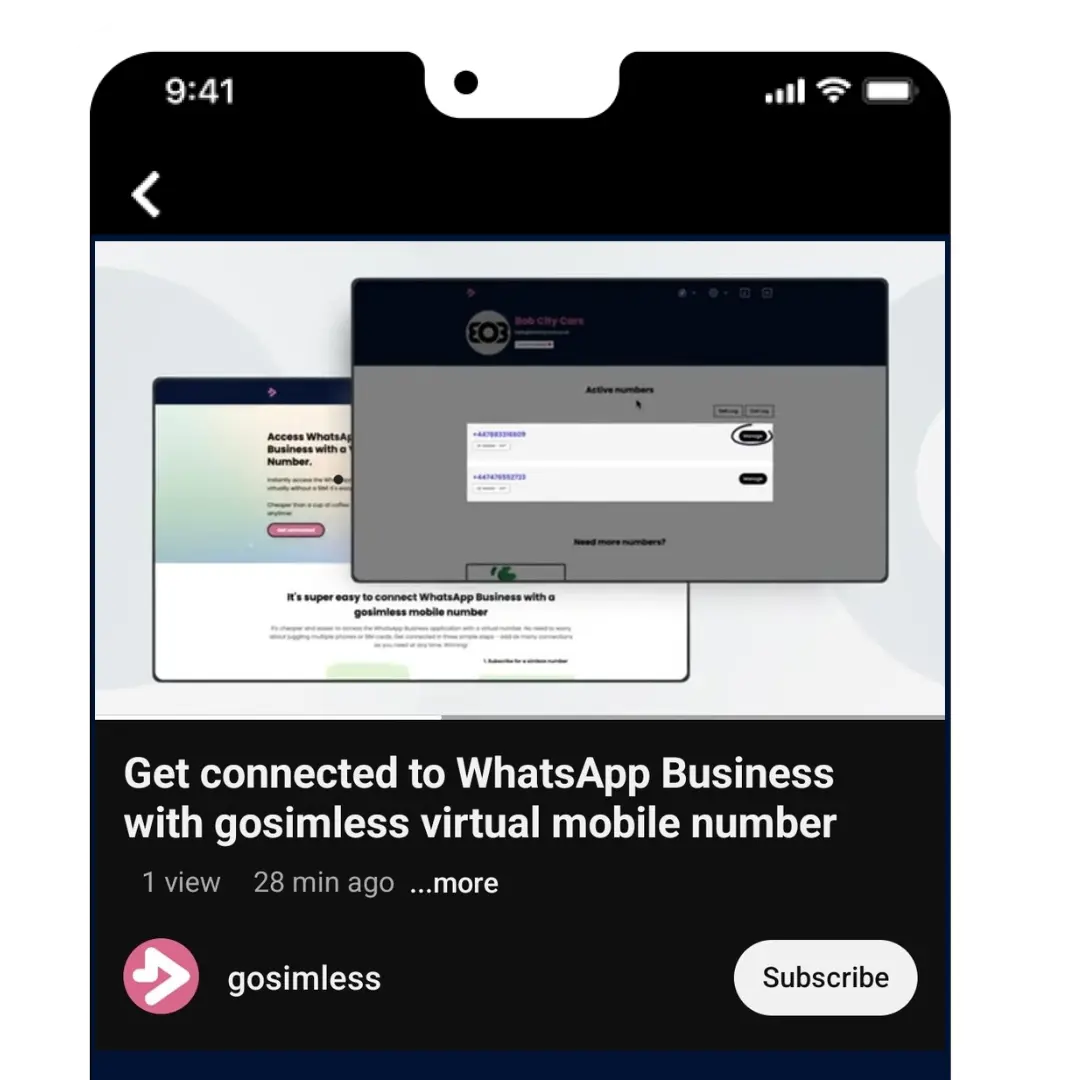 A guide on how to get connected with a gosimless mobile number for 2fa verification code