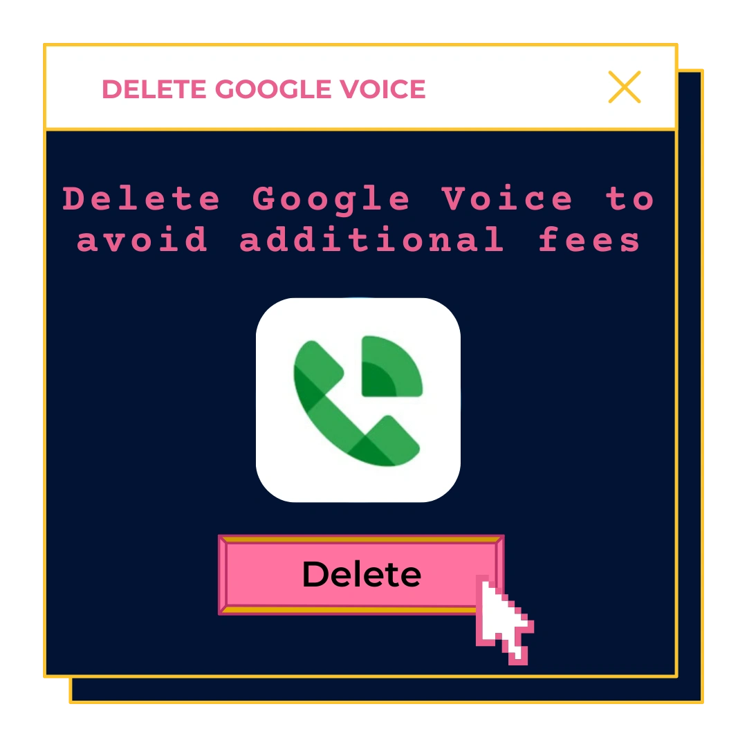 Delete Google Voice illustration by gosimless